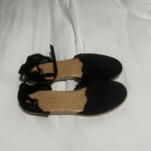 LC Lauren Conrad Black Espadrille Shoes with Light Sole